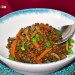 Lentejas con shimeji, zanahoria y curry verde