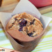 Muffins de espelta con arándanos y chocolate