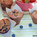 Muffins de espelta con arándanos y chocolate
