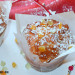 Muffins de avena con frutas confitadas para Navidad