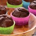 Pequeños muffins de cacao con stevia