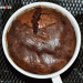 Mugcake de chocolate en freidora de aire