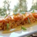 Orzo con langostinos y vinagreta de mango