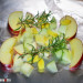 Papillote de salmón con manzana, jengibre y romero