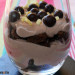 Parfait de chocolate, queso y amaretto
