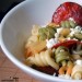 Pasta con piña, rúcula y chorizo de Pamplona