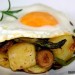 Receta de Patatas salteadas con huevo a la plancha