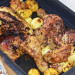 Pollo asado con especias y limón