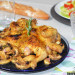 Pollo mariposa al horno, con champiñones y especias bah