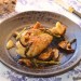 Pollo con shiitake y espárragos
