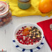 Porridge otoñal con granada y naranja