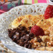 Porridge con plátano, chocolate y nueces