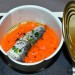 Sardina marinada con espuma de pimiento del piquillo