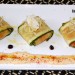 Raviolis de calabacín y longaniza fresca con hummus
