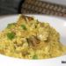 Risotto de alcachofas y setas con cúrcuma