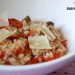 Risotto de berenjenas y tomate natural