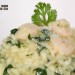 Risotto de gambas y espinacas