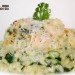 Risotto de gambas y espinacas