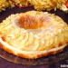 Roscón de Reyes con crema y manzana