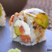 Sake Cheese Bamboo Roll. Receta de sushi