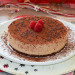 Tarta de queso y turrón con base de chocolate (sin horn