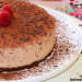Tarta de queso y turrón con base de chocolate (sin horn