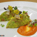 Guacamole con romesco de coral de gamba roja