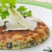 Receta de tortilla con cebolla, jengibre y cilantro