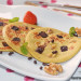 Tortitas de plátano, chocolate y nueces. Receta sin azú