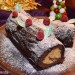 Tronco de Navidad de turrón de Jijona y chocolate