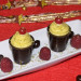 Vasitos de chocolate con lemon curd y frutos rojos