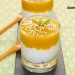 Yogur con mango y hierbabuena
