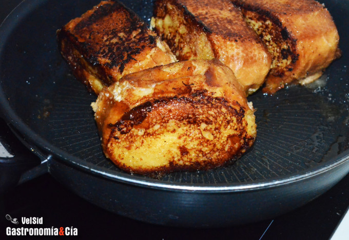 Torrijas a la plancha y freidora de aire