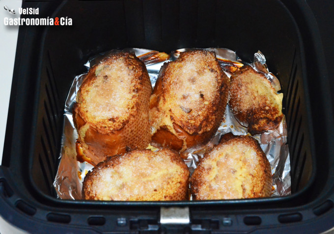 Torrijas a la plancha y freidora de aire