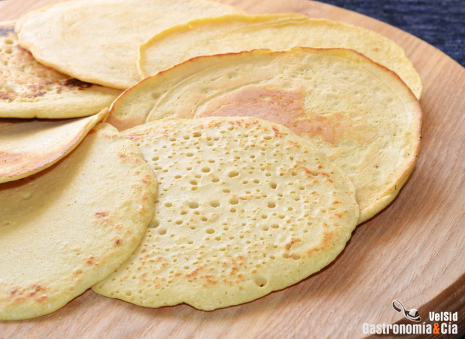 Tortitas con harina de garbanzos