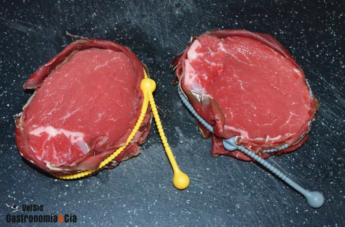 Receta de Tournedó con cecina y su guarnición de castañ