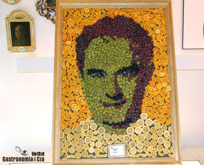 Chefs inmortalizados con frutas