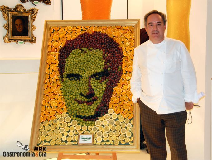 Chefs inmortalizados con frutas