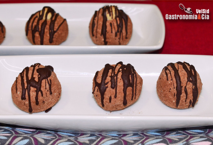 Trufas de chocolate y avellanas