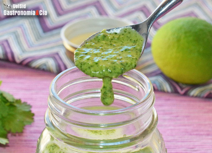 Vinagreta de cilantro y lima