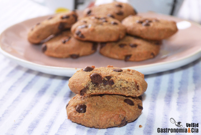 Cookies de cacahuete y chocolate