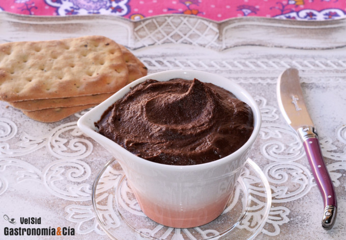 Crema de chocolate saludable para rellenos o coberturas