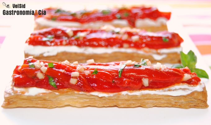 Coca de pimiento asado