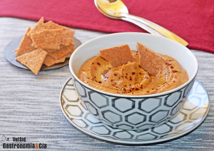 Hummus de garbanzos y berenjenas