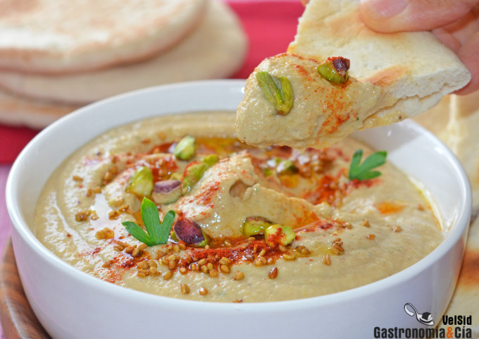 Receta de hummus suave de calabacín