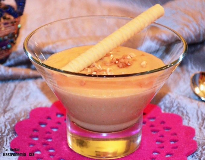 Natillas de turrón de Jijona