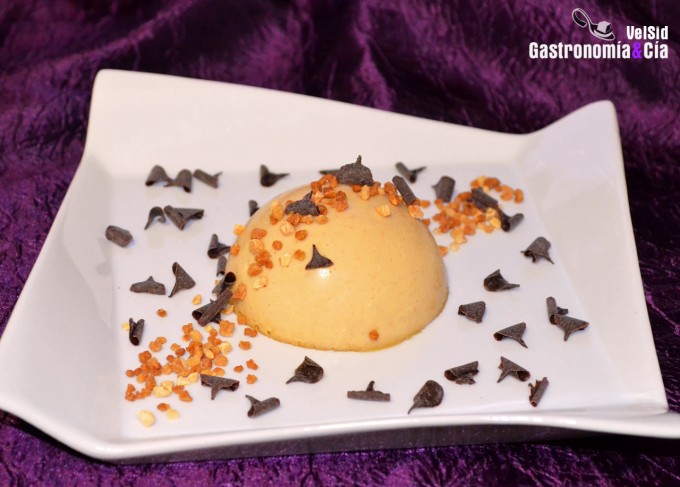 Panna cotta de turrón de Jijona
