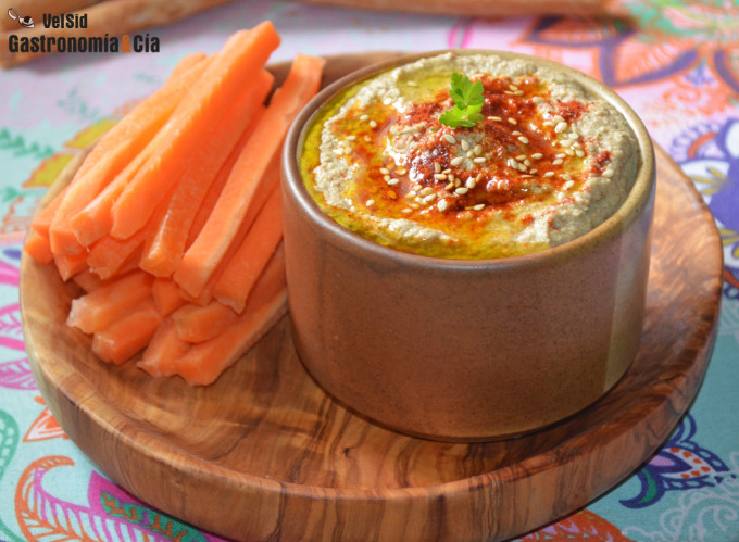 Paté de berenjenas y tofu ahumado