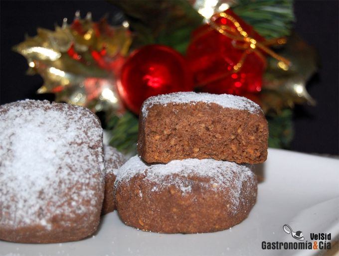 Polvorones de chocolate y naranja