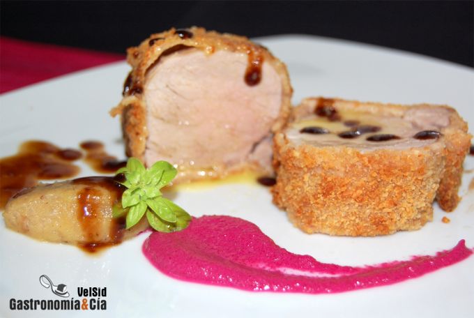 Solomillo en costra de parmesano